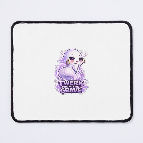 Item preview, TWERK FROM THE GRAVE – Sassy Chibi Ghost Booty Shake Sticker designed and sold by SparkVault.