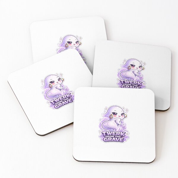 Item preview, TWERK FROM THE GRAVE – Sassy Chibi Ghost Booty Shake Sticker designed and sold by SparkVault.