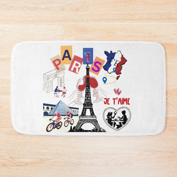Item preview, ​Paris France Travel Aesthetic Je T'aime Eiffel Tower Art designed and sold by crystalar95.