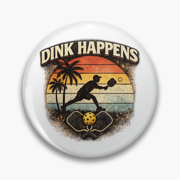 Item preview, Dink Happens Funny Pickleball Retro Design designed and sold by CozyRetirementGifts.