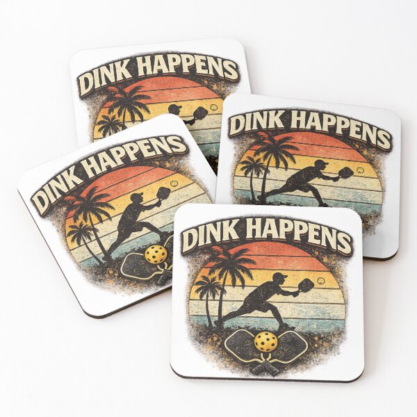 Item preview, Dink Happens Funny Pickleball Retro Design designed and sold by CozyRetirementGifts.