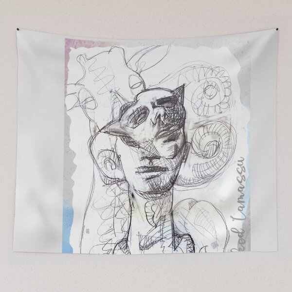 Item preview, Masked Lamassu (Original Drawing by ACCI) designed and sold by VanyssaGraphics.