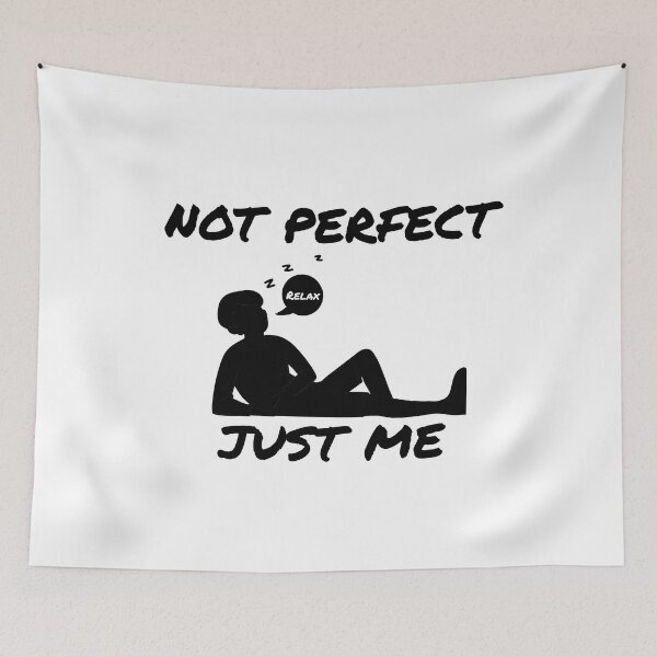 Item preview, Not Perfect Just Me Sleeping Silhouette designed and sold by Rehnair.