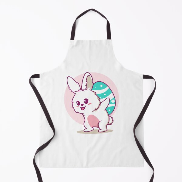 Item preview, Shy Easter Bunny Hiding Behind Big Egg designed and sold by mstkaru.