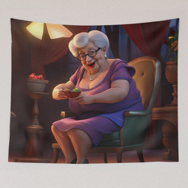 Item preview, Old woman lap dancing designed and sold by Colin Bentham.