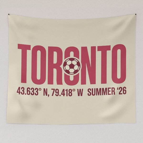 Artikelvorschau, * Toronto Soccer Sommer '26 - Koordinaten & Retro-Grafiken entworfen und verkauft von rygenr8.