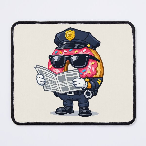 Item preview, Donut Police Officer Cartoon Character designed and sold by BROHLine Studio.