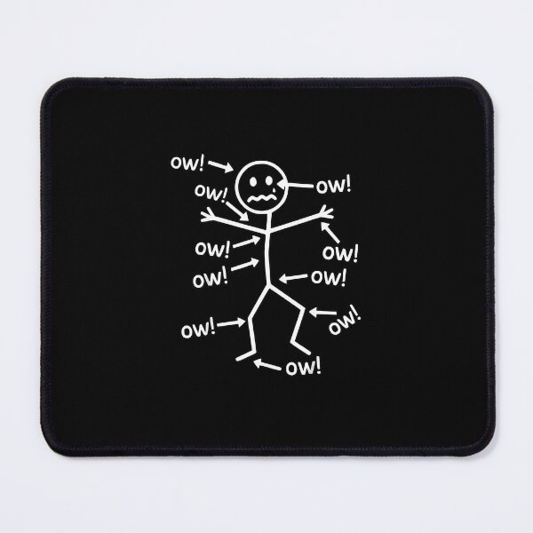 Item preview, Ow Ow Ow Funny Chronic Pain Awareness Stick Figure Relatable Humor Gift designed and sold by FerminVigo.