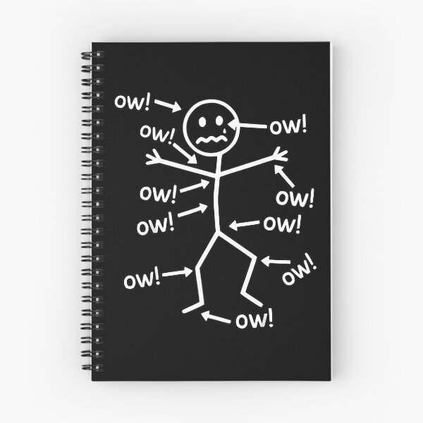 Item preview, Ow Ow Ow Funny Chronic Pain Awareness Stick Figure Relatable Humor Gift designed and sold by FerminVigo.