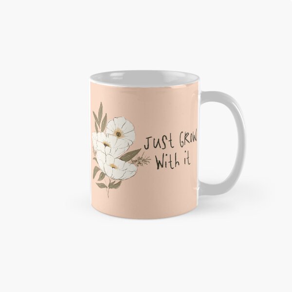 Item preview, Whimsical Botanical Affirmation Art 1B – “Just Grow With It” (Landscape) designed and sold by Claire_Brown.