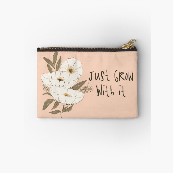 Item preview, Whimsical Botanical Affirmation Art 1B – “Just Grow With It” (Landscape) designed and sold by Claire_Brown.