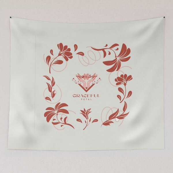 Item preview,  Graceful Petal: Elegant Floral Line Art Design designed and sold by TZAR WORKS.