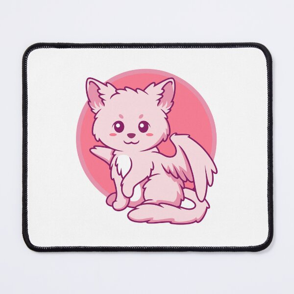 Item preview, Sweet Angel Cat with Pink Wings designed and sold by mstkaru.