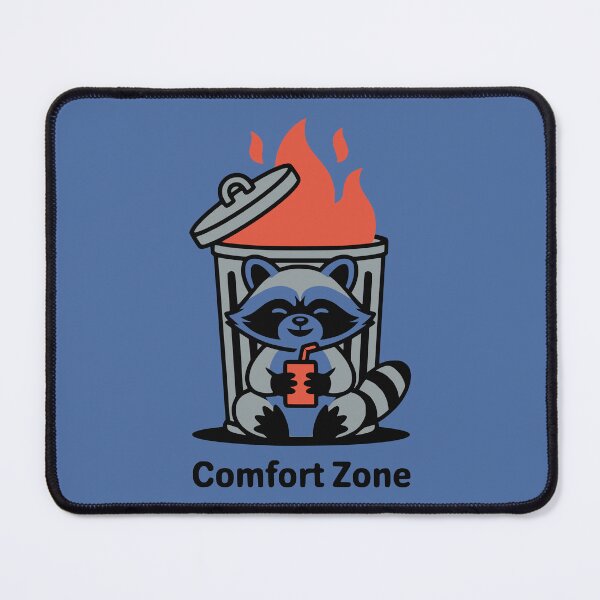Item preview, Comfort Zone Raccoon | Funny Burning Trash Can designed and sold by MavtM.