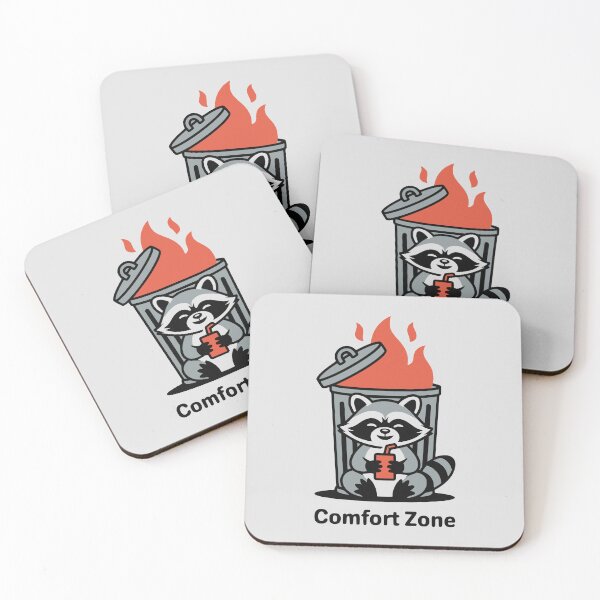 Item preview, Comfort Zone Raccoon | Funny Burning Trash Can designed and sold by MavtM.