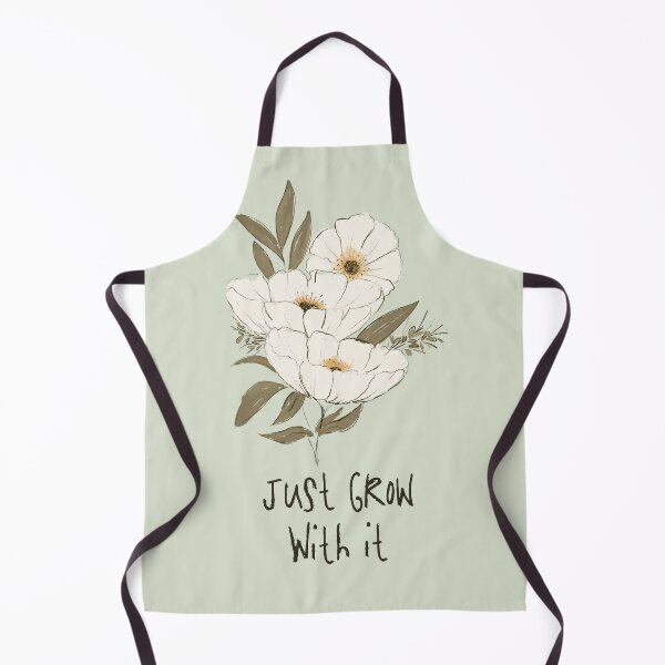 Item preview, Whimsical Botanical Affirmation Art 1C – “Just Grow With It” (Portrait) designed and sold by Claire_Brown.