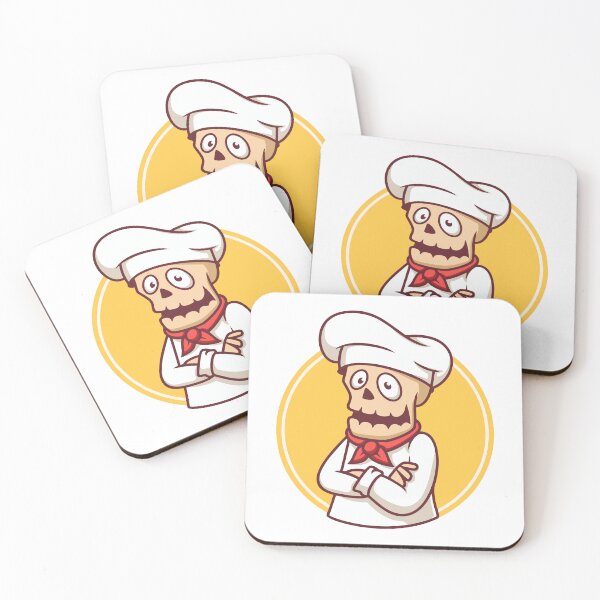 Item preview, Cartoon Skeleton Chef Mascot Character designed and sold by mstkaru.