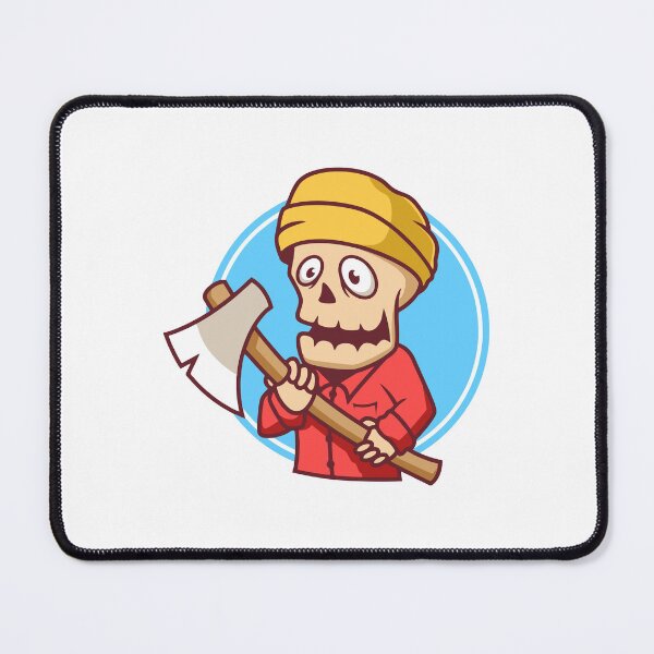 Item preview, Skeleton Lumberjack with Axe and Beanie designed and sold by mstkaru.
