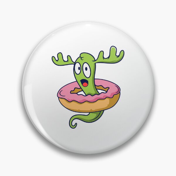 Item preview, Cute Moose Spirit in Pink Glazed Donut designed and sold by mstkaru.