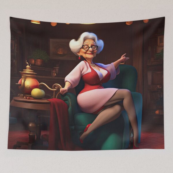 Item preview, Old woman lap dancing designed and sold by Colin Bentham.
