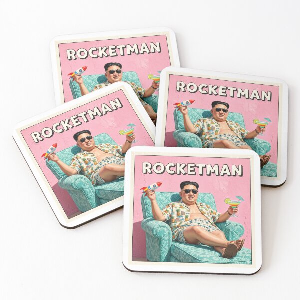 Item preview, Rocketman, North Korea, Kim, dark humor, funnyfits70, Humor, Funny, retro, vintages, funny quotes, animal humor, designed and sold by FunnyFits70.