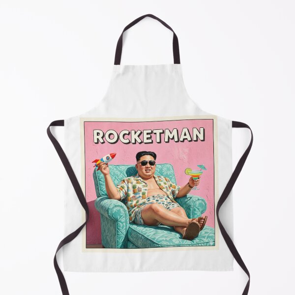 Item preview, Rocketman, North Korea, Kim, dark humor, funnyfits70, Humor, Funny, retro, vintages, funny quotes, animal humor, designed and sold by FunnyFits70.