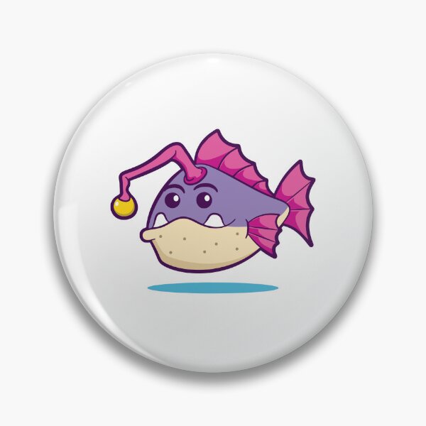 Item preview, Cute Purple Anglerfish Deep Sea Creature designed and sold by mstkaru.