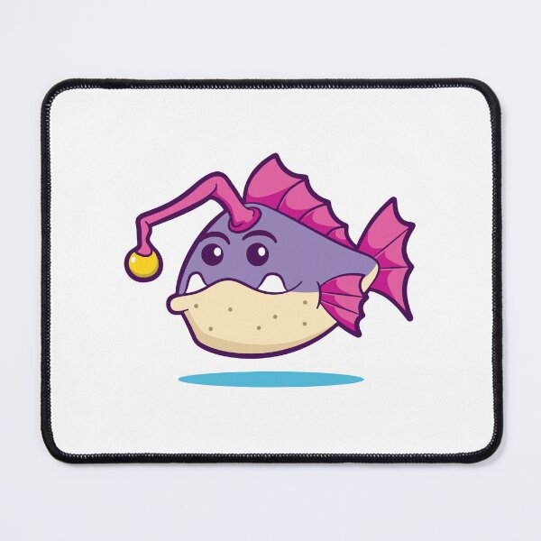 Item preview, Cute Purple Anglerfish Deep Sea Creature designed and sold by mstkaru.