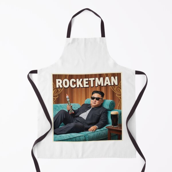 Item preview, Rocketman, North Korea, Kim, dark humor, funnyfits70, Humor, Funny, retro, vintages, funny quotes, animal humor, designed and sold by FunnyFits70.