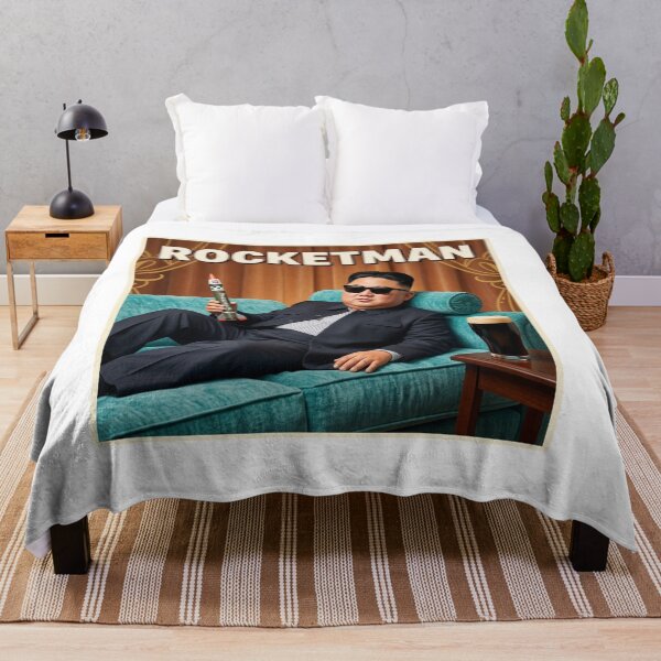 Item preview, Rocketman, North Korea, Kim, dark humor, funnyfits70, Humor, Funny, retro, vintages, funny quotes, animal humor, designed and sold by FunnyFits70.