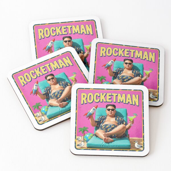 Item preview, Rocketman, North Korea, Kim, dark humor, funnyfits70, Humor, Funny, retro, vintages, funny quotes, animal humor, designed and sold by FunnyFits70.