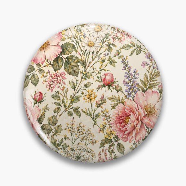 Item preview, Luxury Botanical Floral Pattern – Elegant Gold Accent Flower Design designed and sold by Creativeeworld777.
