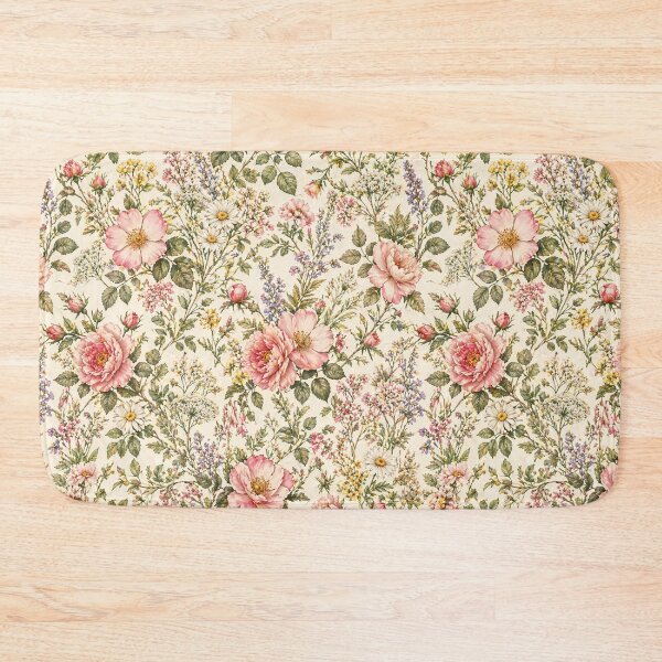 Item preview, Luxury Botanical Floral Pattern – Elegant Gold Accent Flower Design designed and sold by Creativeeworld777.