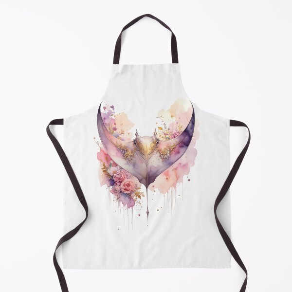 Item preview, Romantic floral watercolor manta ray botanical roses ocean art luxury print designed and sold by icemanphotos.
