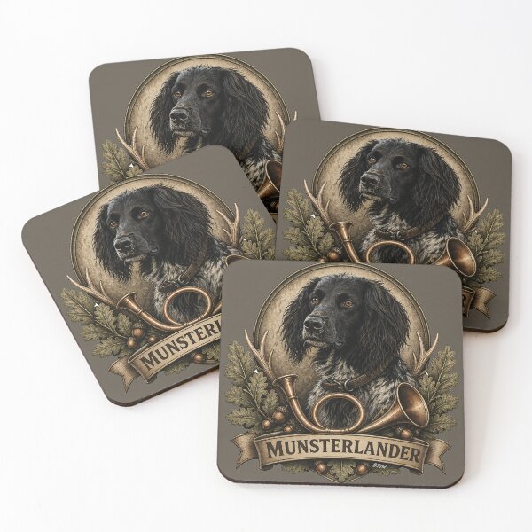 Item preview,  Large Munsterlander , Hunting Logo – Vintage Emblem  designed and sold by TammyHunterArt.