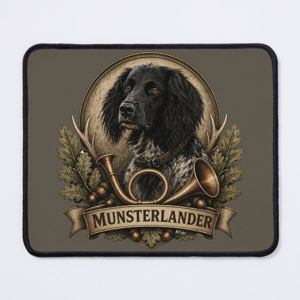 Item preview,  Large Munsterlander , Hunting Logo – Vintage Emblem  designed and sold by TammyHunterArt.