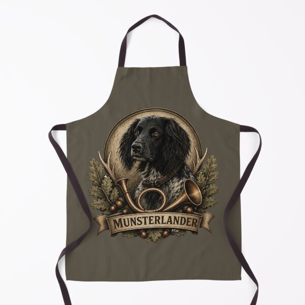 Item preview, Large Munsterlander , Hunting Logo – Vintage Emblem designed and sold by TammyHunterArt.
