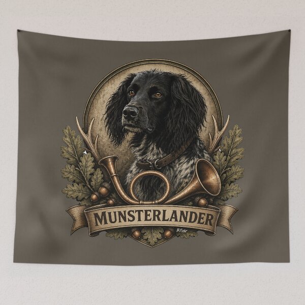 Item preview,  Large Munsterlander , Hunting Logo – Vintage Emblem  designed and sold by TammyHunterArt.