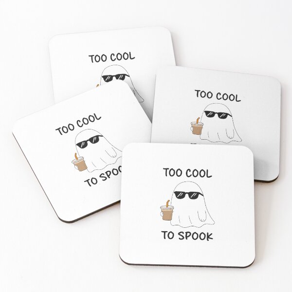 Item preview, Too Cool to Spook – Funny Ghost with Sunglasses Coffee Cute Meme designed and sold by klebtgut.