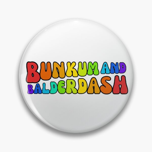 Item preview, Bunkum and Balderdash Retro Rainbow Funny Phrase designed and sold by WillandWent.