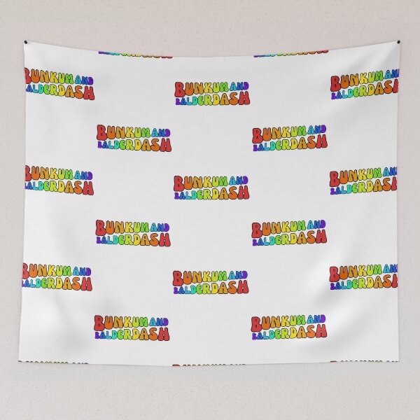 Item preview, Bunkum and Balderdash Retro Rainbow Funny Phrase designed and sold by WillandWent.