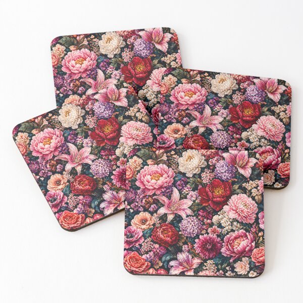 Item preview, Maximalist Floral Pattern – Bold Colorful Flower Explosion Design designed and sold by Creativeeworld777.