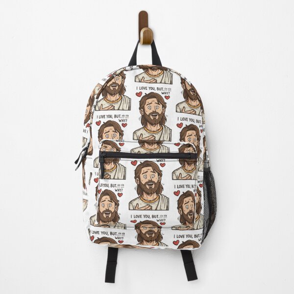 Item preview, I Love You But Why Crying Cartoon Jesus Meme designed and sold by Piotrek0001.