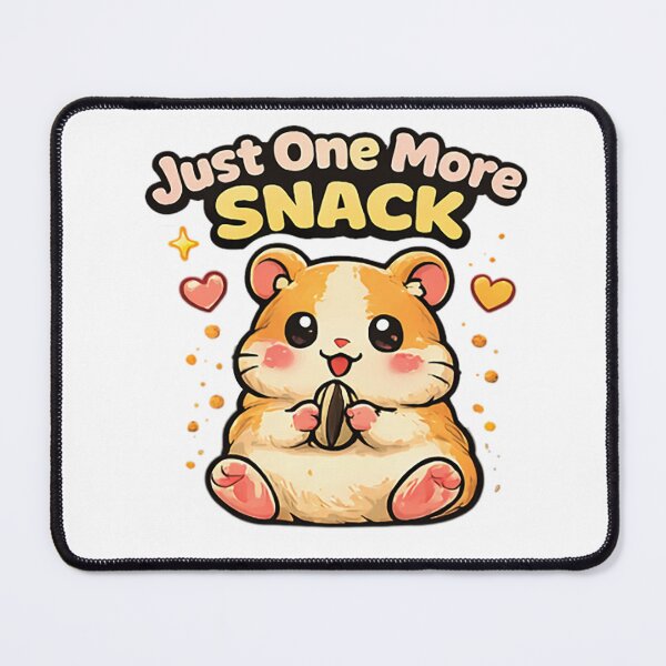 Item preview, Cute Hamster Snack Lover Cartoon – Just One More Snack T-Shirt designed and sold by DarojadNR.