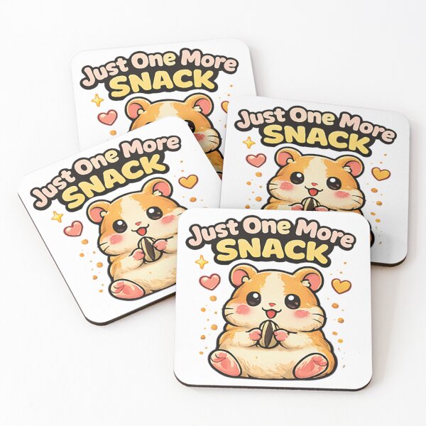 Item preview, Cute Hamster Snack Lover Cartoon – Just One More Snack T-Shirt designed and sold by DarojadNR.
