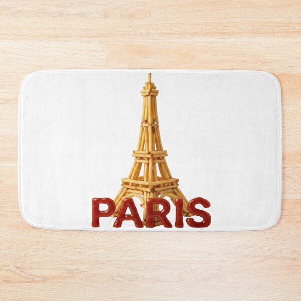 Item preview, Paris French Fries - Eiffel Tower with Ketchup Typography designed and sold by Ar0undTheW0rld.