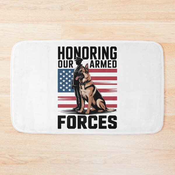 Item preview, Honoring Our Armed Forces — Military K9 German Shepherd Flag Shirt V1 designed and sold by DarylWelsh2024.