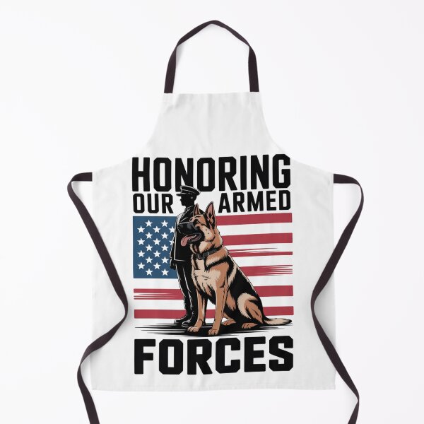 Item preview, Honoring Our Armed Forces — Military K9 German Shepherd Flag Shirt V1 designed and sold by DarylWelsh2024.