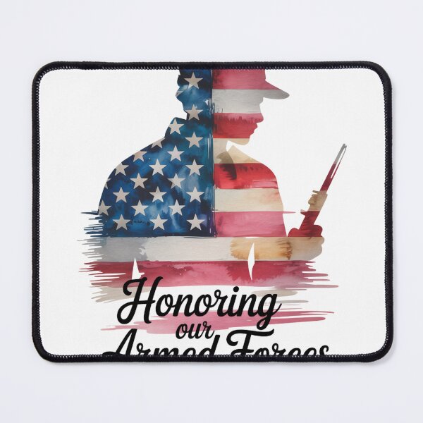 Item preview, Honoring Our Armed Forces — Watercolour Flag Soldier Art Shirt V1 designed and sold by DarylWelsh2024.