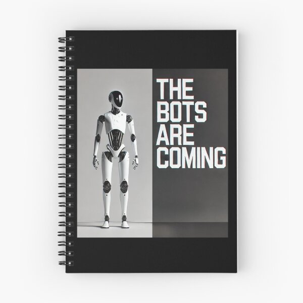Item preview, Humanoid Robot The Bots Are Coming AI Sci Fi Futuristic Android AI Tech Graphic Tee designed and sold by TEEJAMBOREE.
